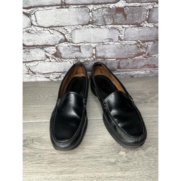 G.H. Bass & Co Weejuns Black Leather Moccasin Loafers Dress Shoes Men Sz 9.5D US main image 6